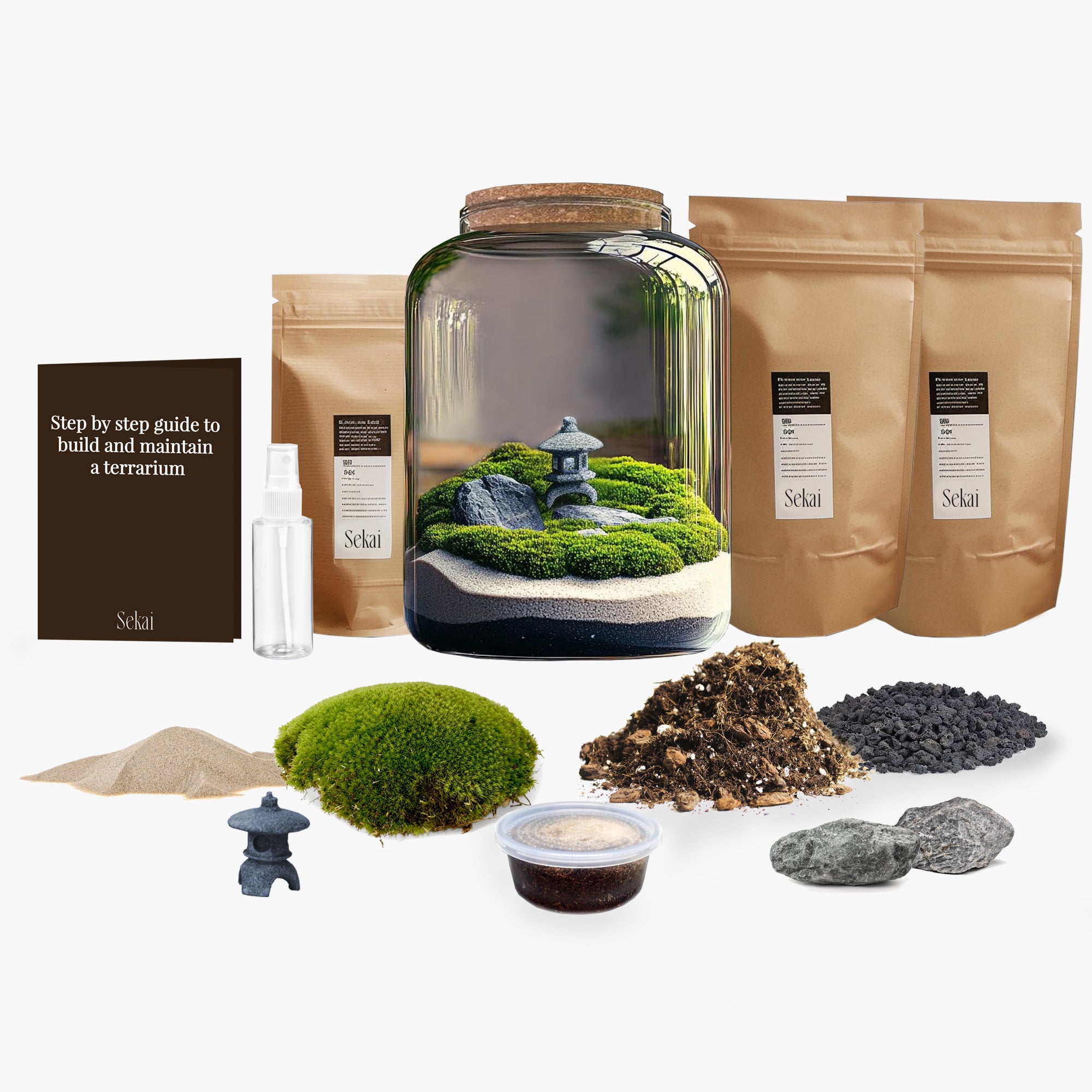 Zen Garden DIY Closed Terrarium Kit