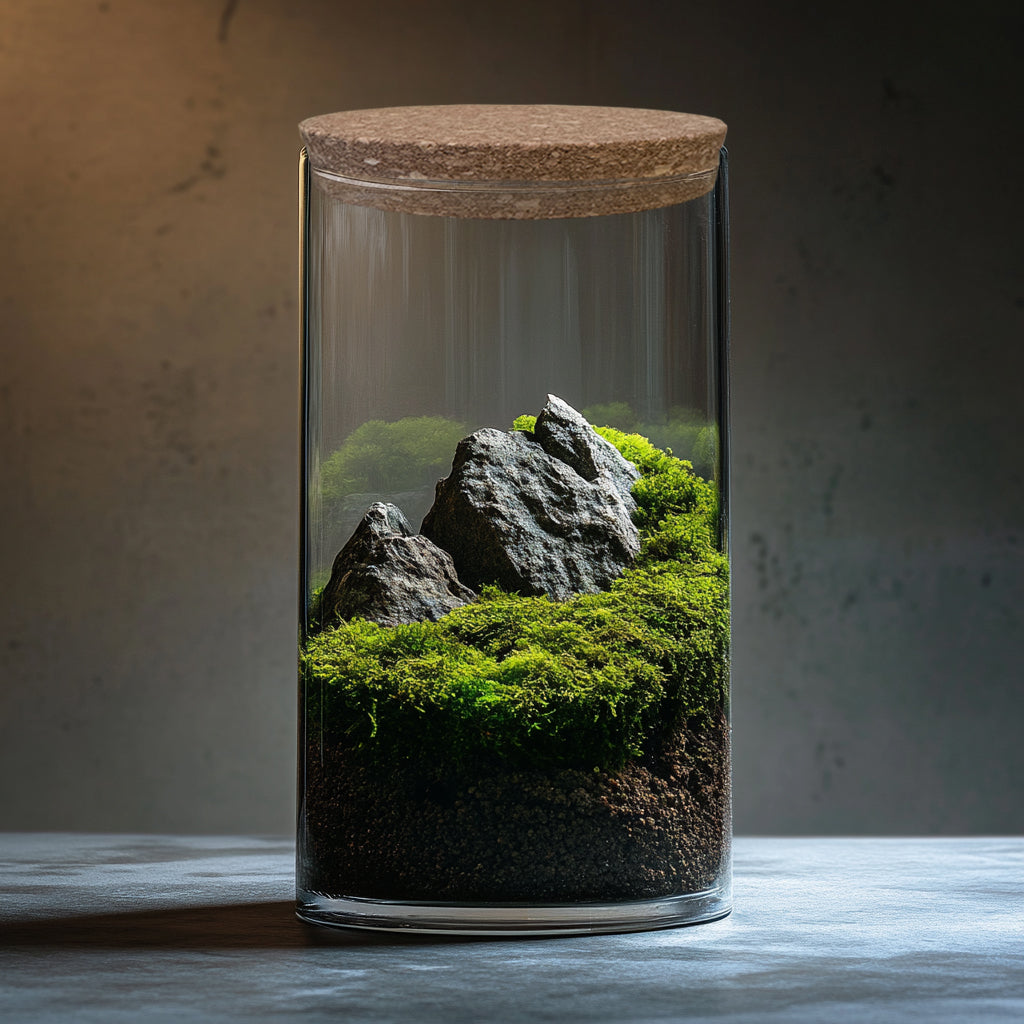 水草 kuroneko_terrarium Geometric Moon Terrarium Projects: close and open